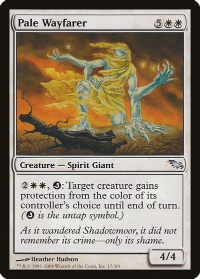 Pale Wayfarer Shadowmoor Magic card