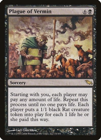 Plague of Vermin Shadowmoor Magic card