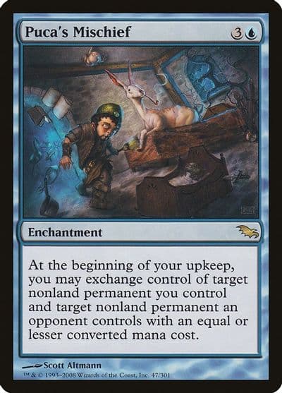 Pucas Mischief Shadowmoor Magic card