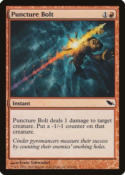 Puncture Bolt Shadowmoor Magic card