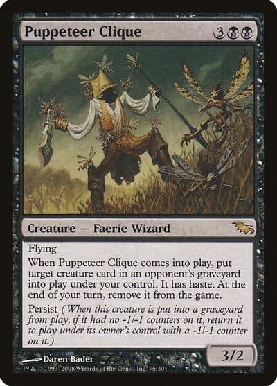 Puppeteer Clique Shadowmoor Magic card