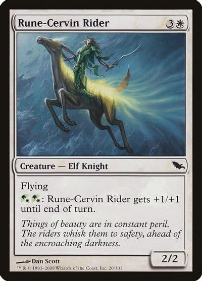 Rune Cervin Rider Shadowmoor Magic card