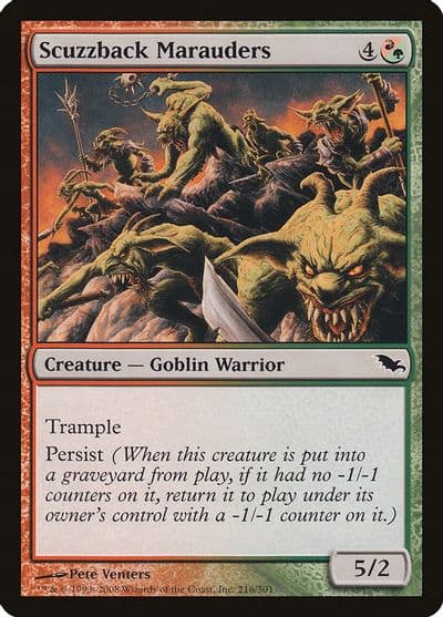 Scuzzback Marauders Shadowmoor Magic card