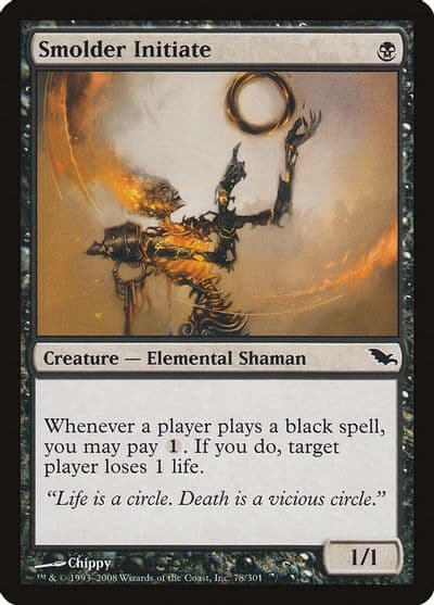 Smolder Initiate Shadowmoor Magic card