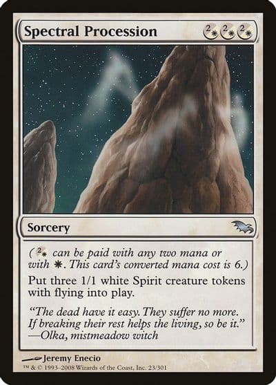 Spectral Procession Shadowmoor Magic card