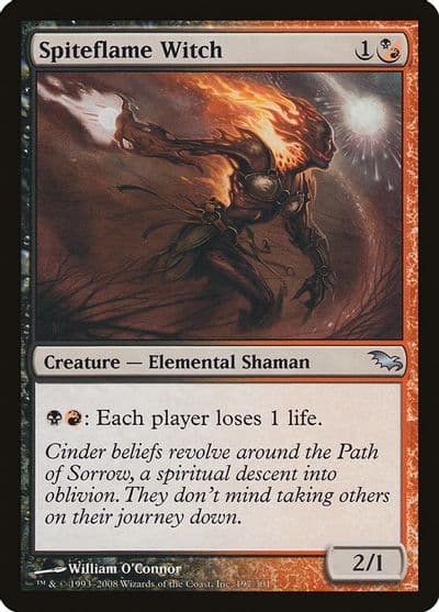 Spiteflame Witch Shadowmoor Magic card