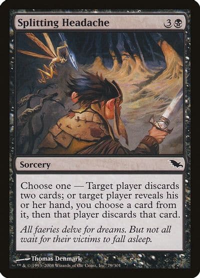 Splitting Headache Shadowmoor Magic card