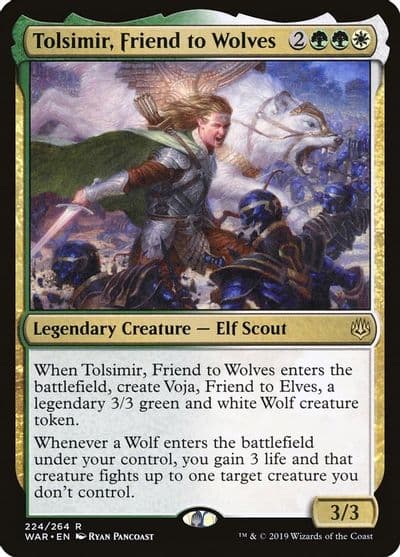 Tolsimir Friend to Wolves War of the Spark Magic card
