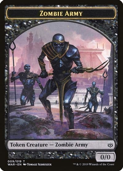 Zombie Army Token 009 War of the Spark Magic card
