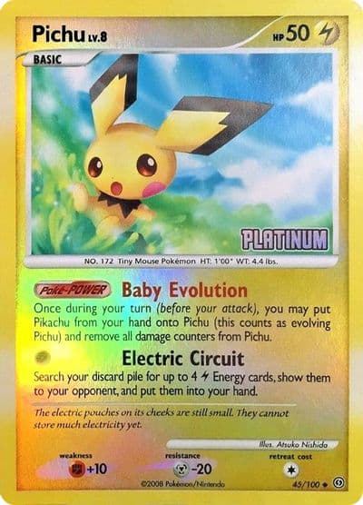 Pichu [Platinum] Burger King Promos Pokemon card