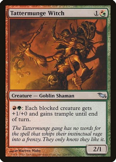 Tattermunge Witch Shadowmoor Magic card