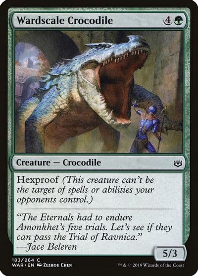 Wardscale Crocodile War of the Spark Magic card