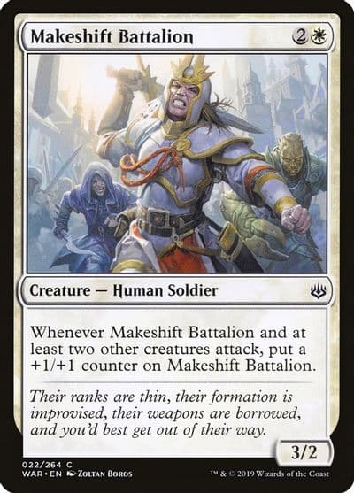 Makeshift Battalion War of the Spark Magic card