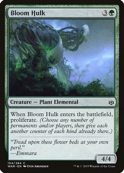 Bloom Hulk War of the Spark Magic card