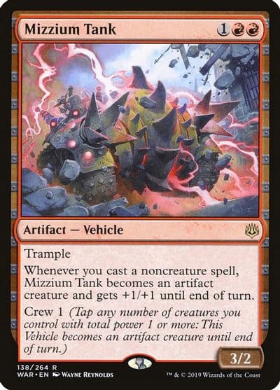 Mizzium Tank War of the Spark Magic card
