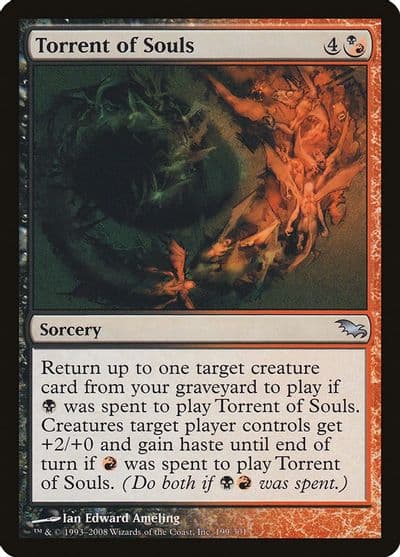 Torrent of Souls Shadowmoor Magic card
