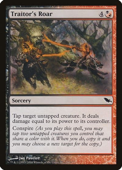 Traitors Roar Shadowmoor Magic card