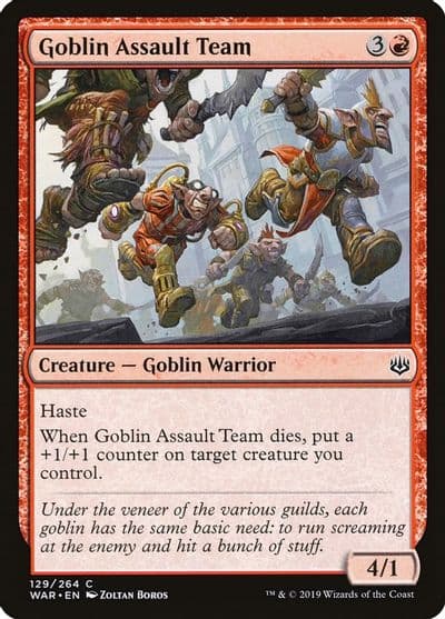 Goblin Assault Team War of the Spark Magic card