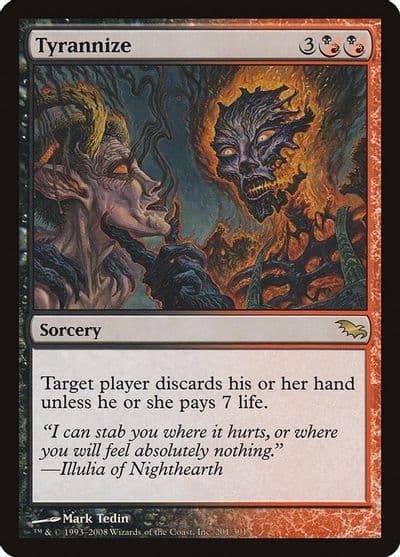 Tyrannize Shadowmoor Magic card
