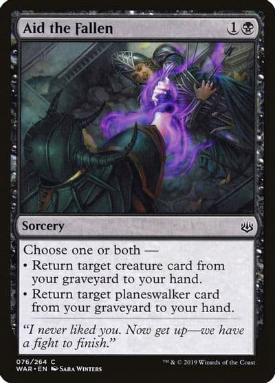 Aid the Fallen War of the Spark Magic card