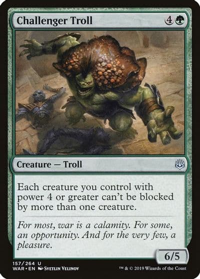 Challenger Troll War of the Spark Magic card
