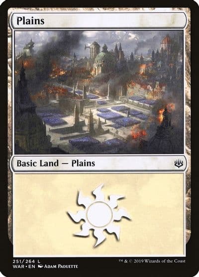 Plains 251 War of the Spark Magic card