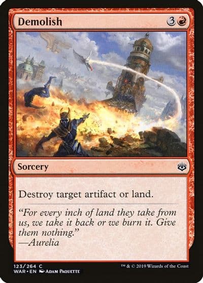 Demolish War of the Spark Magic card