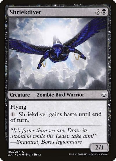 Shriekdiver War of the Spark Magic card