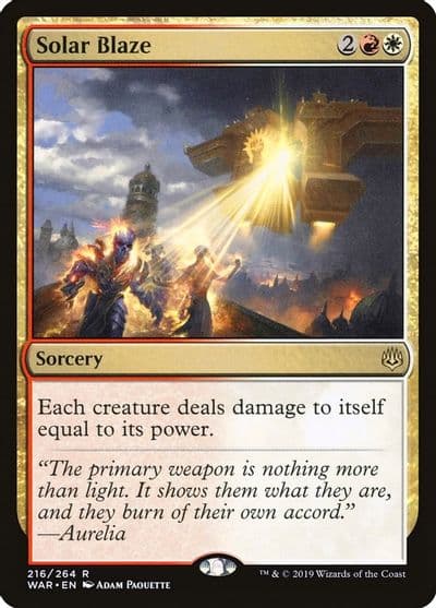 Solar Blaze War of the Spark Magic card