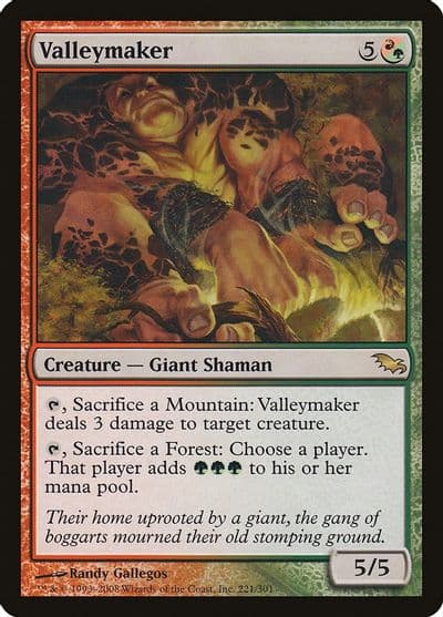 Valleymaker Shadowmoor Magic card