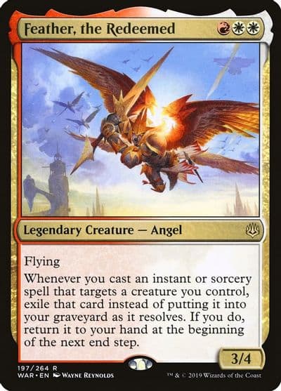 Feather the Redeemed War of the Spark Magic card