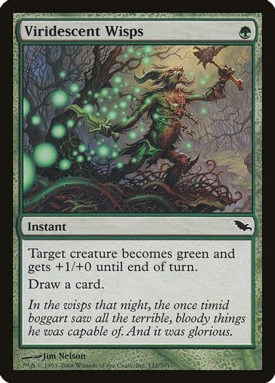 Viridescent Wisps Shadowmoor Magic card