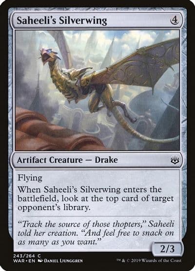 Saheelis Silverwing War of the Spark Magic card