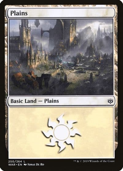Plains 250 War of the Spark Magic card