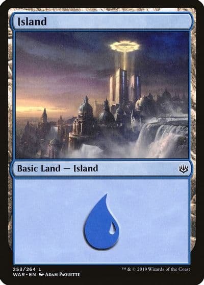 Island 253 War of the Spark Magic card