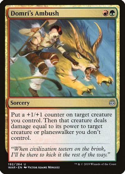 Domris Ambush War of the Spark Magic card