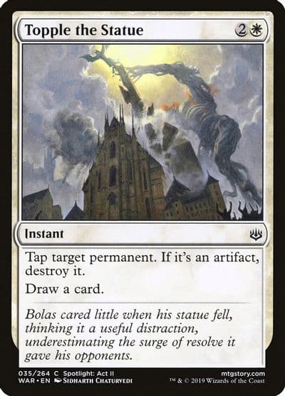 Topple the Statue War of the Spark Magic card