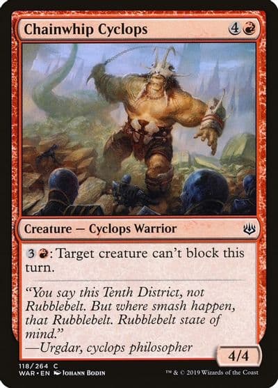 Chainwhip Cyclops War of the Spark Magic card