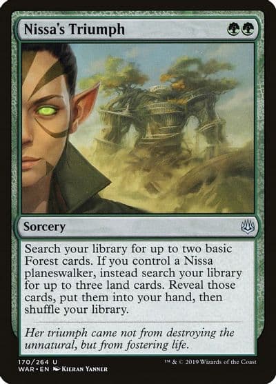 Nissas Triumph War of the Spark Magic card