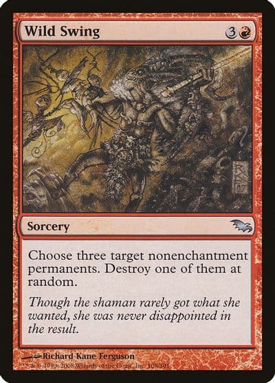 Wild Swing Shadowmoor Magic card
