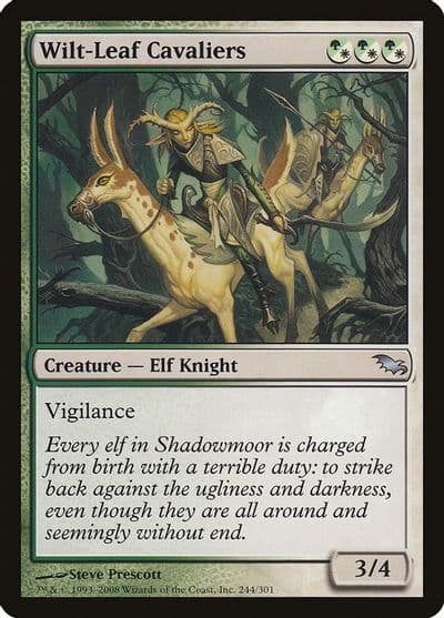 Wilt Leaf Cavaliers Shadowmoor Magic card