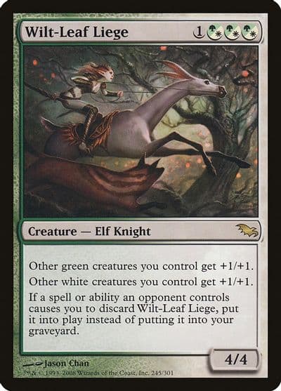 Wilt Leaf Liege Shadowmoor Magic card
