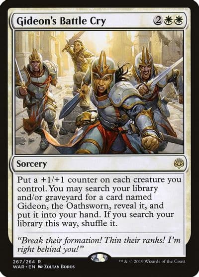 Gideons Battle Cry War of the Spark Magic card