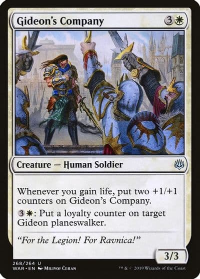 Gideons Company War of the Spark Magic card
