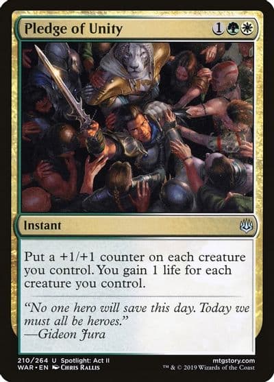 Pledge of Unity War of the Spark Magic card