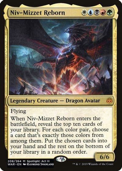 Niv Mizzet Reborn War of the Spark Magic card
