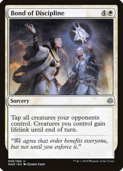 Bond of Discipline War of the Spark Magic card