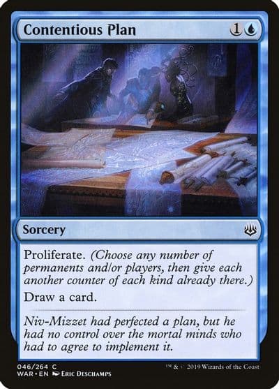 Contentious Plan War of the Spark Magic card