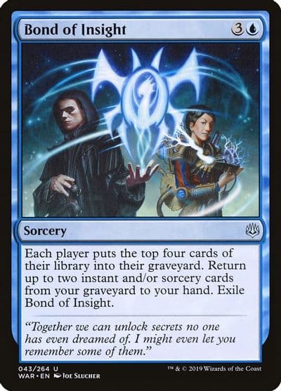 Bond of Insight War of the Spark Magic card