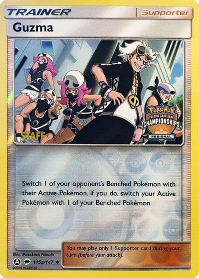 Guzma - 115a/147 (Regional Championships) [Staff] League & Championship Cards Pokemon card